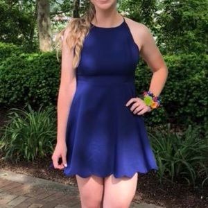Royal Blue Scallop Lulu’s Dress